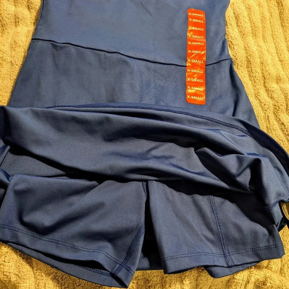 Gap Fit Ladies Active Tank Dress Size X-Small Blue Tennis Pickleball Gym NEW - Picture 10 of 11